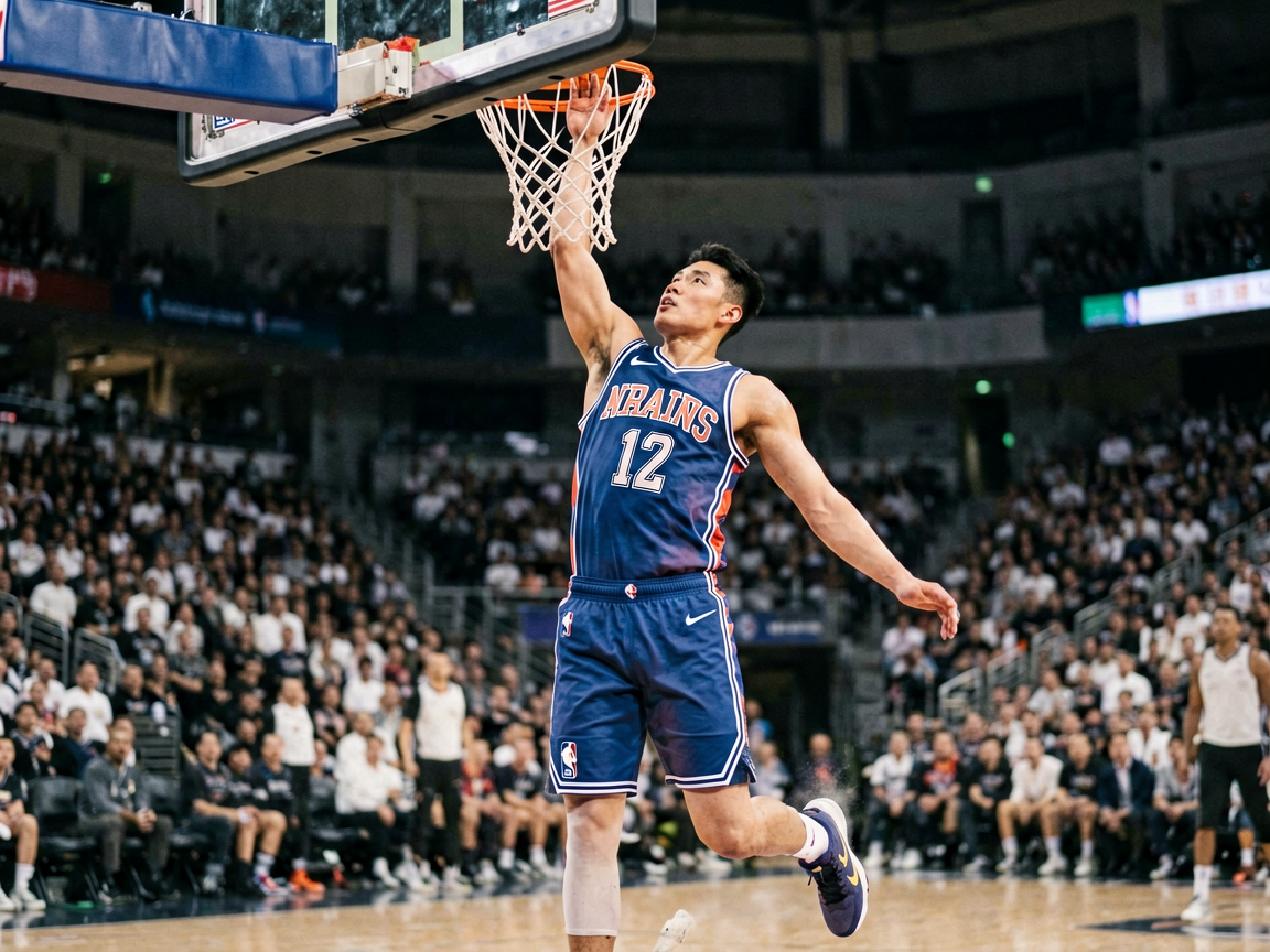 V体育篮球资讯：NBA比赛中球员扣篮的精彩画面